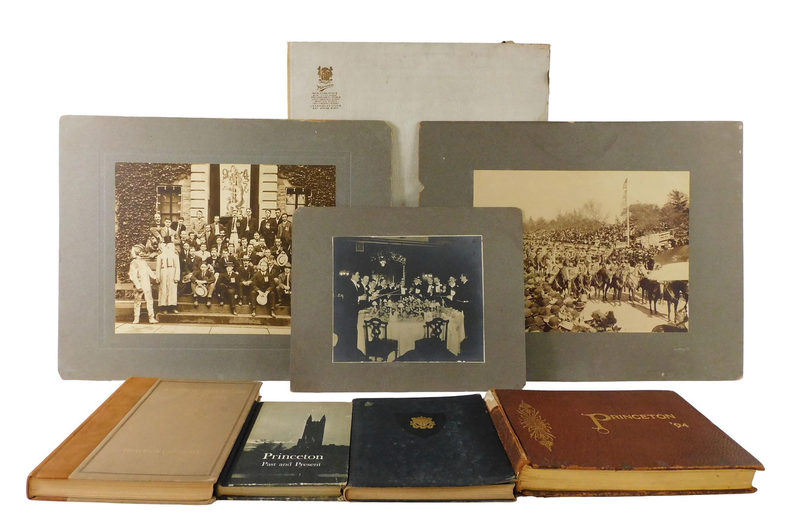 Early Princeton University collection of books and photographs, late 19th/early 20th C., details (1 of 15)
