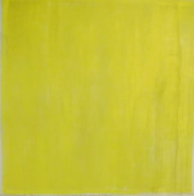 Edward Zutrau (American, 1922 - 1993), "Untitled, Yellow", 1974, oil on canvas, Abstract