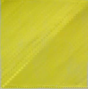 Edward Zutrau (American, 1922 - 1993), "Untitled, Yellow", 1974, oil on canvas, Abstract: Edward Zutrau (American, 1922 - 1993), "Untitled, Yellow", 1974, oil on canvas, Abstract Expressionism, yellow square composition with variation in brushwork, signature and date verso, artist label ve