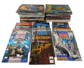 70+ Batman DC vintage comic books, covering from 1989-1992, including seventeen softbacks and two