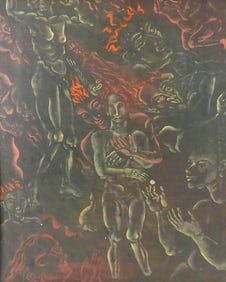 Kristians Tonny (Dutch, 1907-1977), “Figures in Hell?? / “Figures d’Enfer??, oil on