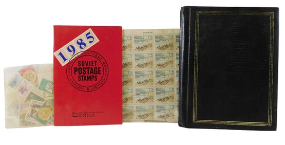 STAMPS: Stamp collection, 200+ items, including: Russia mint (MNH) all 1985 issue of approx. 90