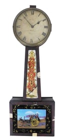 CLOCK: Banjo clock, Boston, c.1820, dial signed “A. Willard Jr, Boston,” numbered &#8220