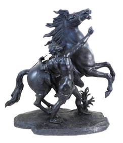 SCULPTURE: After Guillaume Coustou, The Elder (French 1677 - 1746) "Horse Tamer" (Cheval de Marly)
