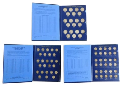 COINS: Lot of three coin albums. Mercury dime album, missing all the keys; a Roosevelt dime set -