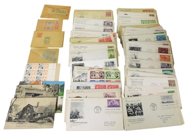 STAMPS: Collection of 120+ U.S. first day covers, majority are from 1940-1950, comprehensive area