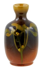 ART POTTERY: Rookwood "Buffaloberry" vase, 1902, decorated by Laura E. Lindeman, artist cipher "LEL"