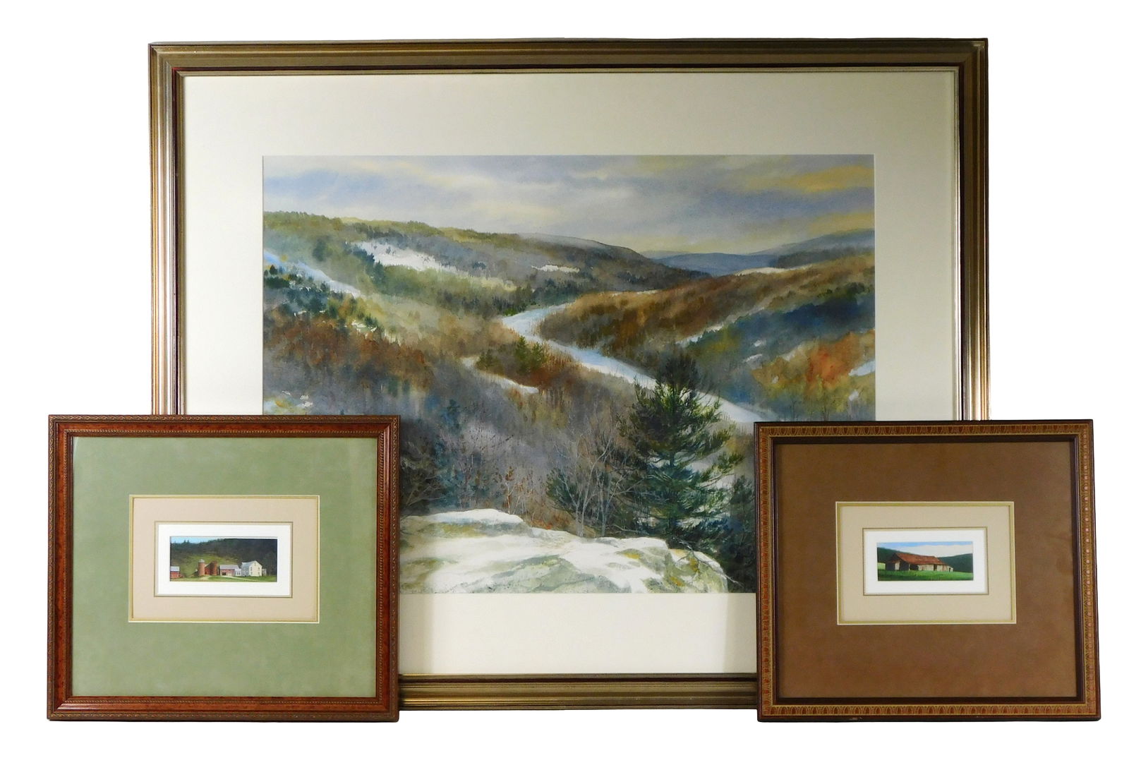 +Elaine Wentworth and Edward C. Cook, three framed pieces of fine art, including: Elaine Wentworth (1 of 6)