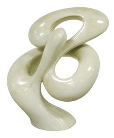 +SCULPTURE: David Green (American, 20th C.), “Prelude??, bonded marble sculpture, undulating
