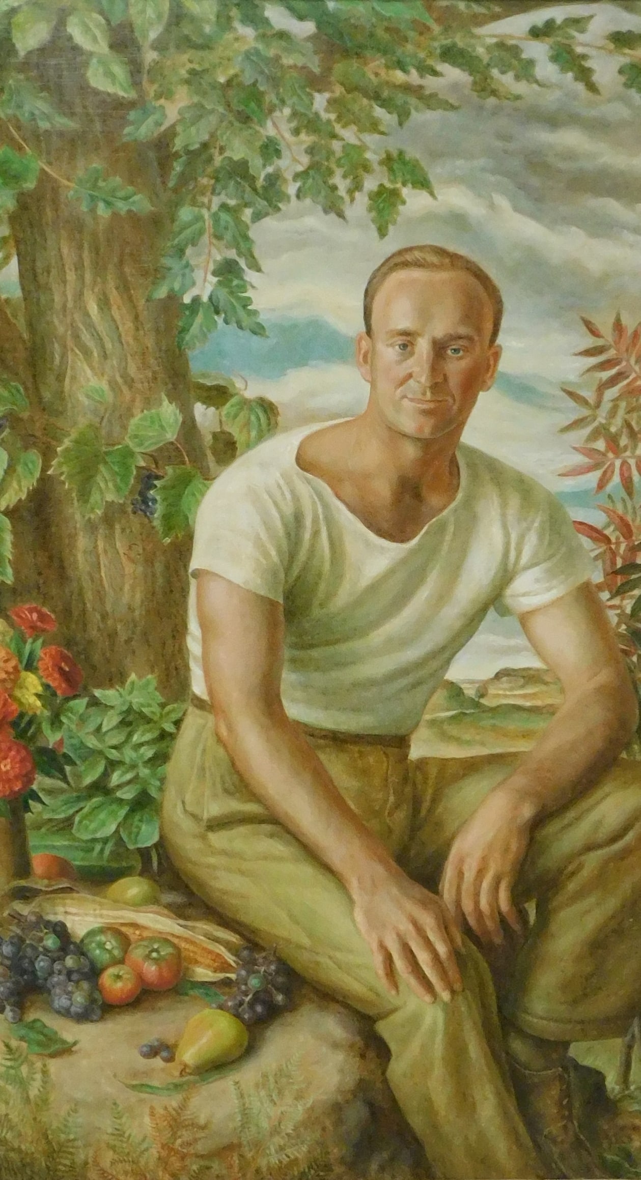 William A. McCloy (American, 1913 - 2000), "Carl Sanger", 1942, tempera on Masonite, portrait of (1 of 4)