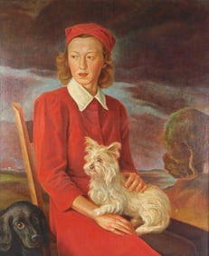 William A. McCloy (American, 1913 - 2000), "Patty, Molly, and Suzy", 1943, tempera/resin and oil on