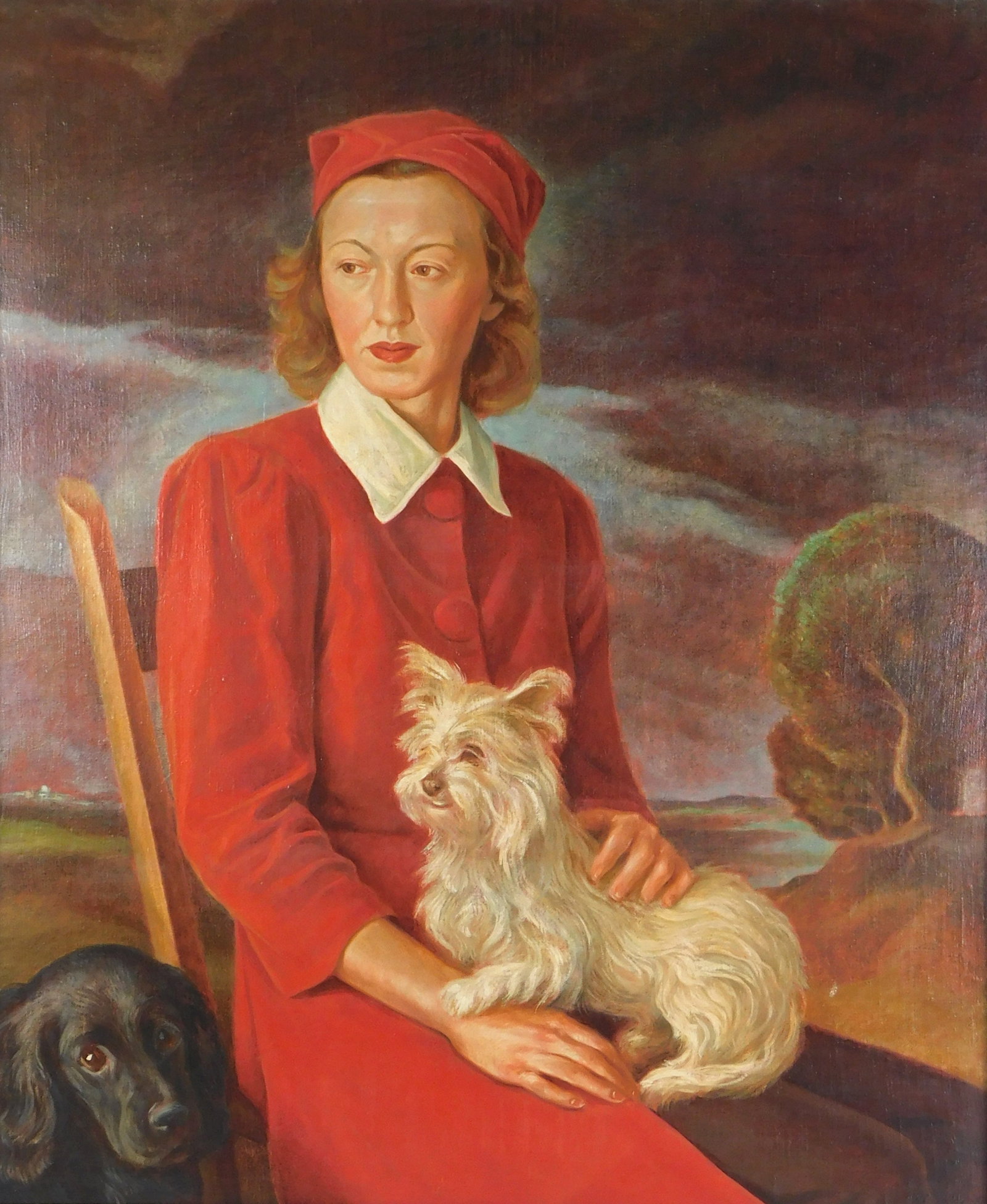 William A. McCloy (American, 1913 - 2000), "Patty, Molly, and Suzy", 1943, tempera/resin and oil on (1 of 4)