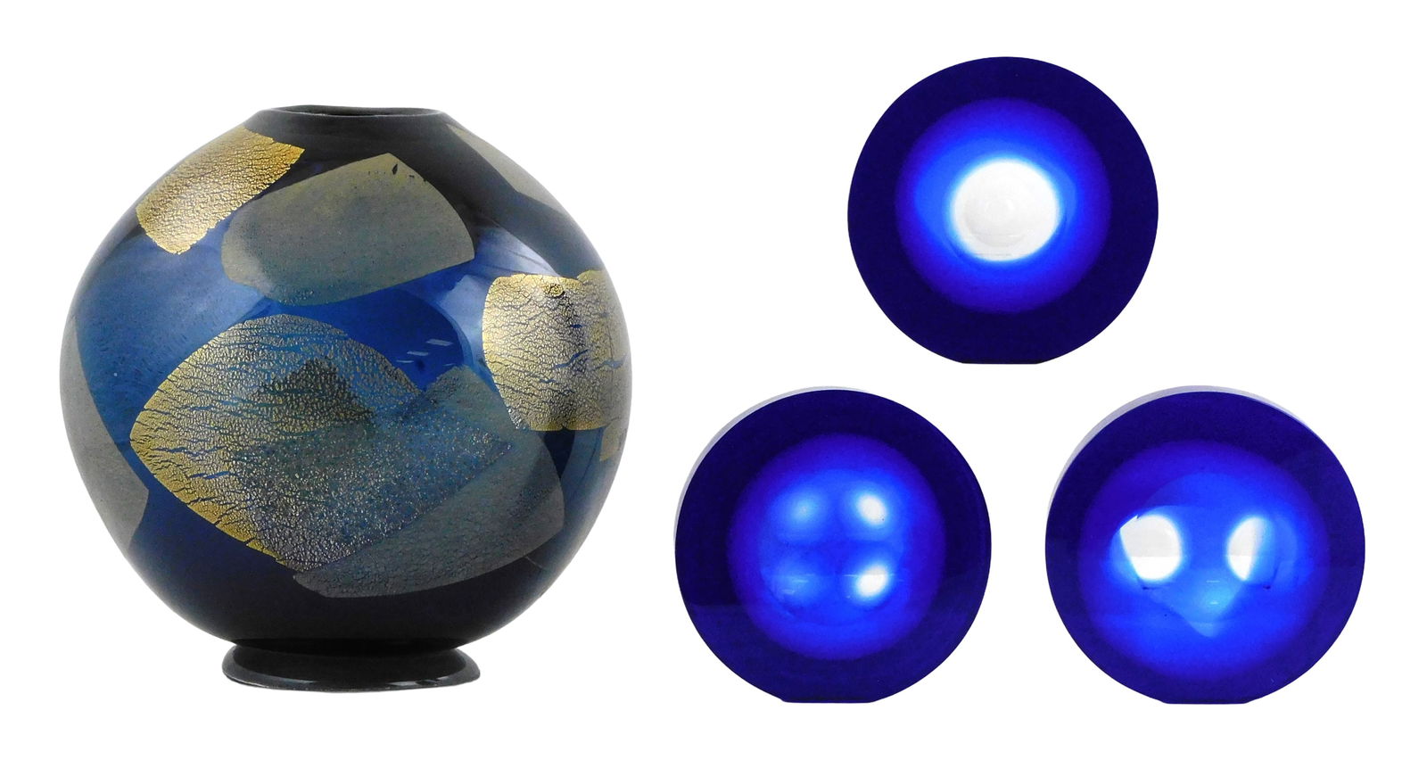 ART GLASS: David Bennett and Jaroslav Svoboda, 20th C., including: David Bennett (American, b. (1 of 6)