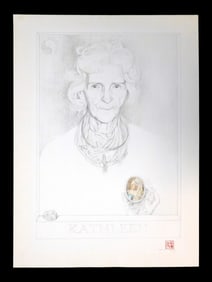 William A. McCloy (American, 1913 - 2000), "The Last Victorian", 1982, graphite and colored pencil