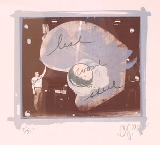 Claes Oldenburg (American, 1920 - 2022), "Mitt Print with Bob", 1973, screenprint in colors on wove