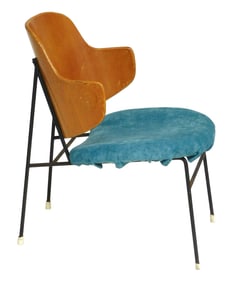 Ib Kofod-Larsen (Danish, 1921-2003) "Penguin Lounge Chair", c. 1950's, Mid-Century Modern, curved