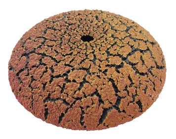Randy O’Brien (American, 20th-21st C.), "Lichen", sculptural ceramic vessel, Contemporary design