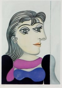 Picasso Estate Collection limited edition lithograph, c. 1979-1982, Jacqueline Beaux Arts in