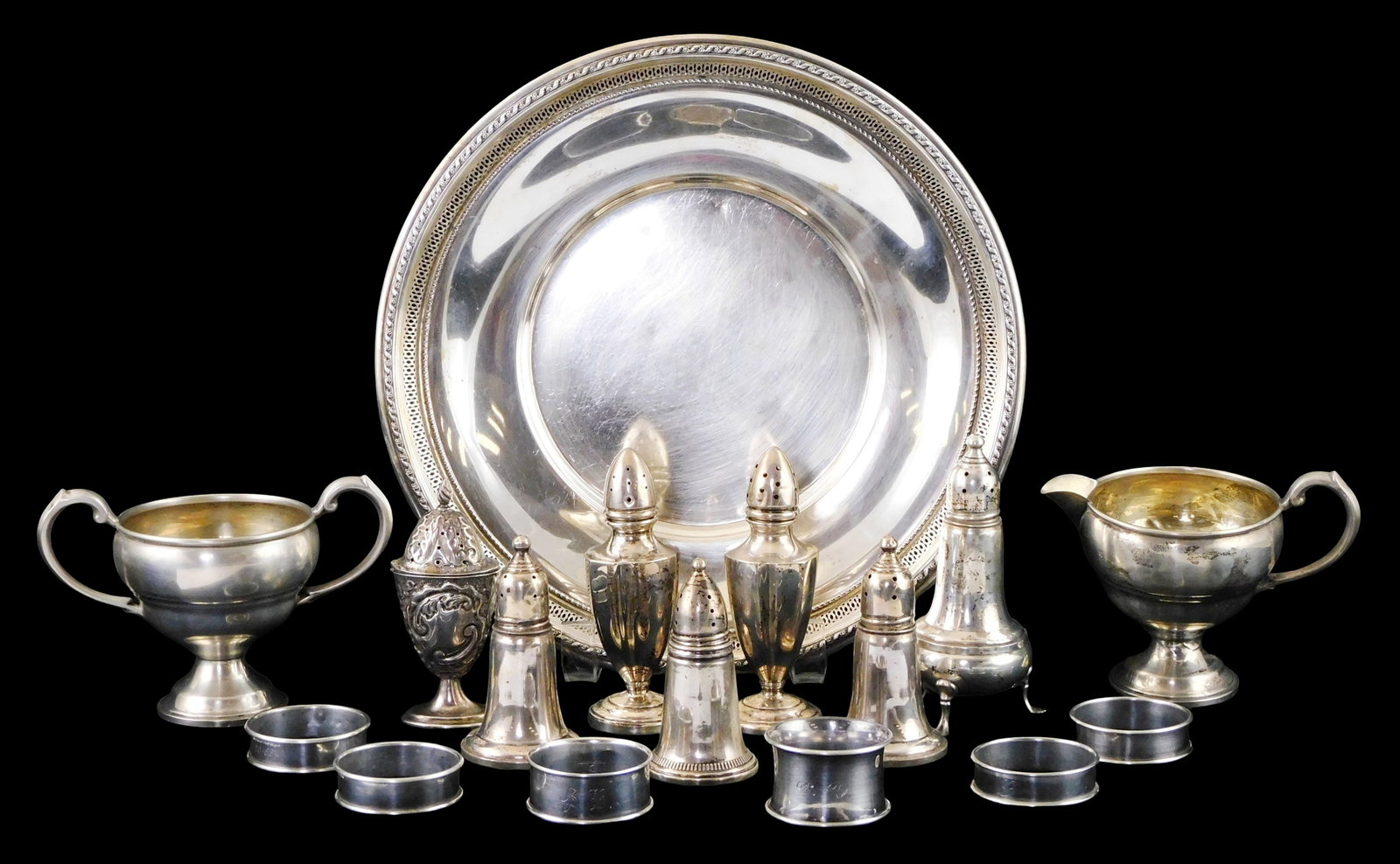 STERLING: Sterling silver tableware, 19th-20th C., all marked sterling, including: Bigelow-Kennard (1 of 5)