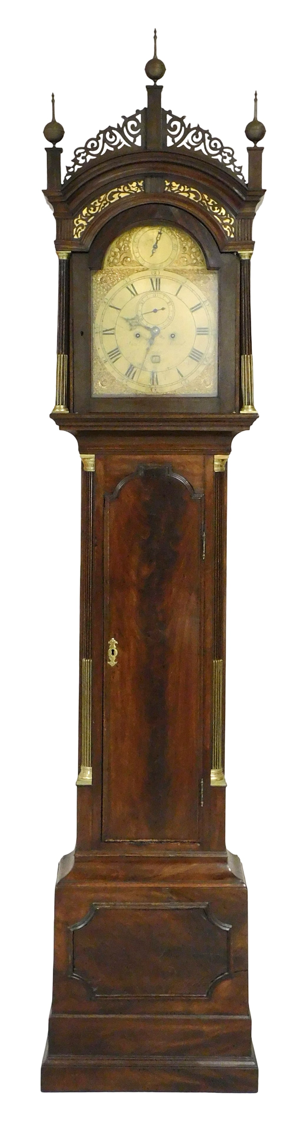 Samuel Toulmin tall clock, London, c.1770, “London?? mahogany case as described in “British (1 of 5)