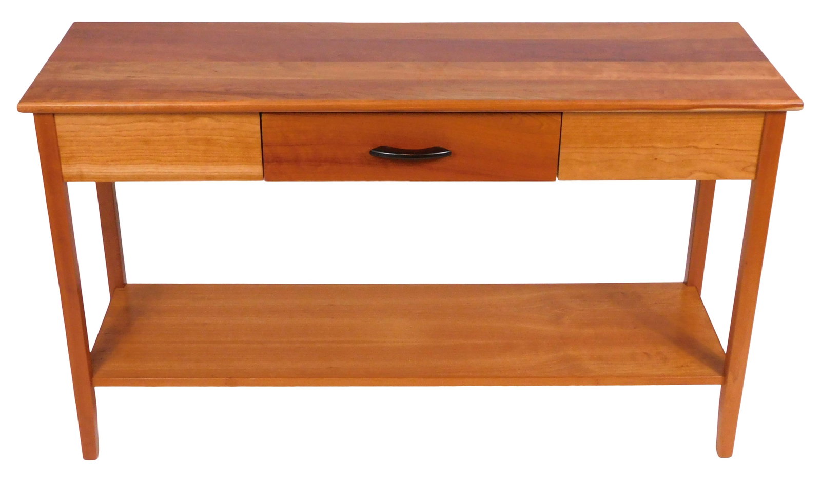 Comfort Plus 'Willow' model cherry wood sofa table, contemporary, American, flat top over single (1 of 4)