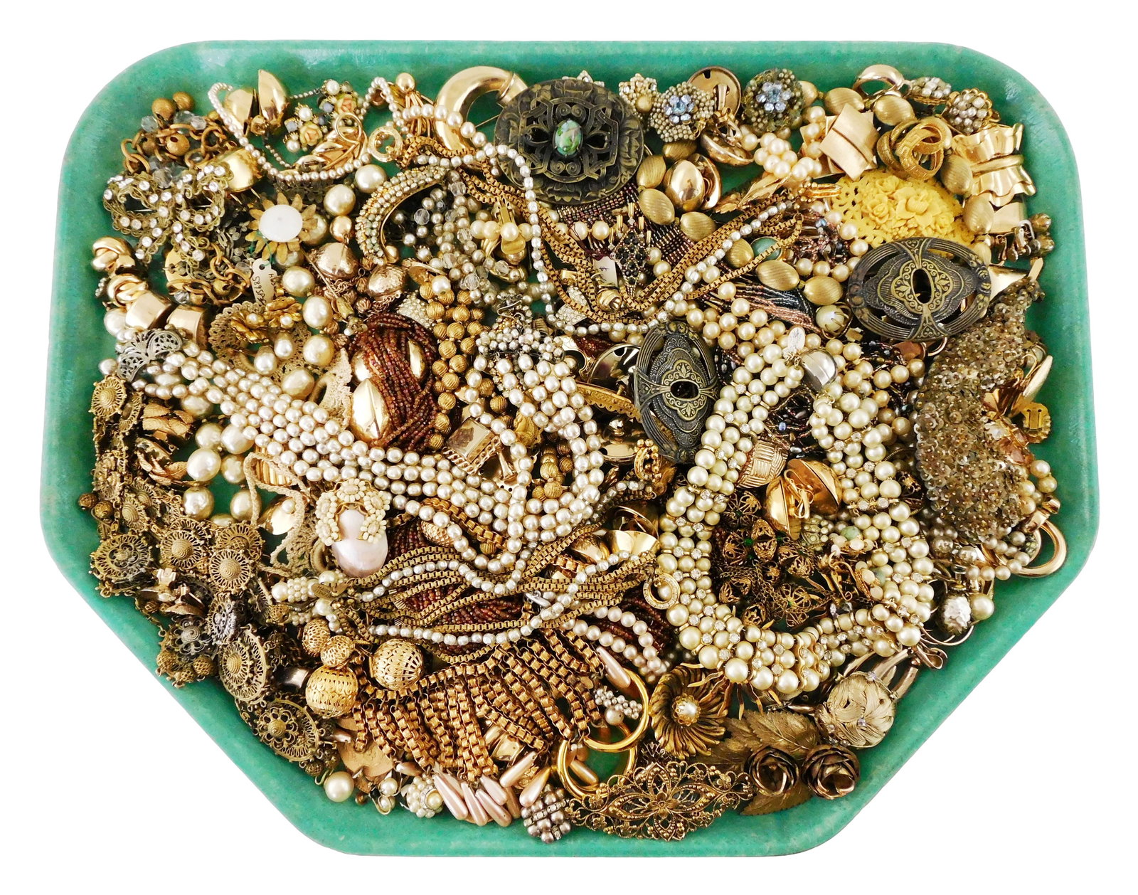 COSTUME JEWELRY: Miriam Haskell, Monet, Bartek, etc., 50+ pieces, many vintage and/or signed, items (1 of 3)