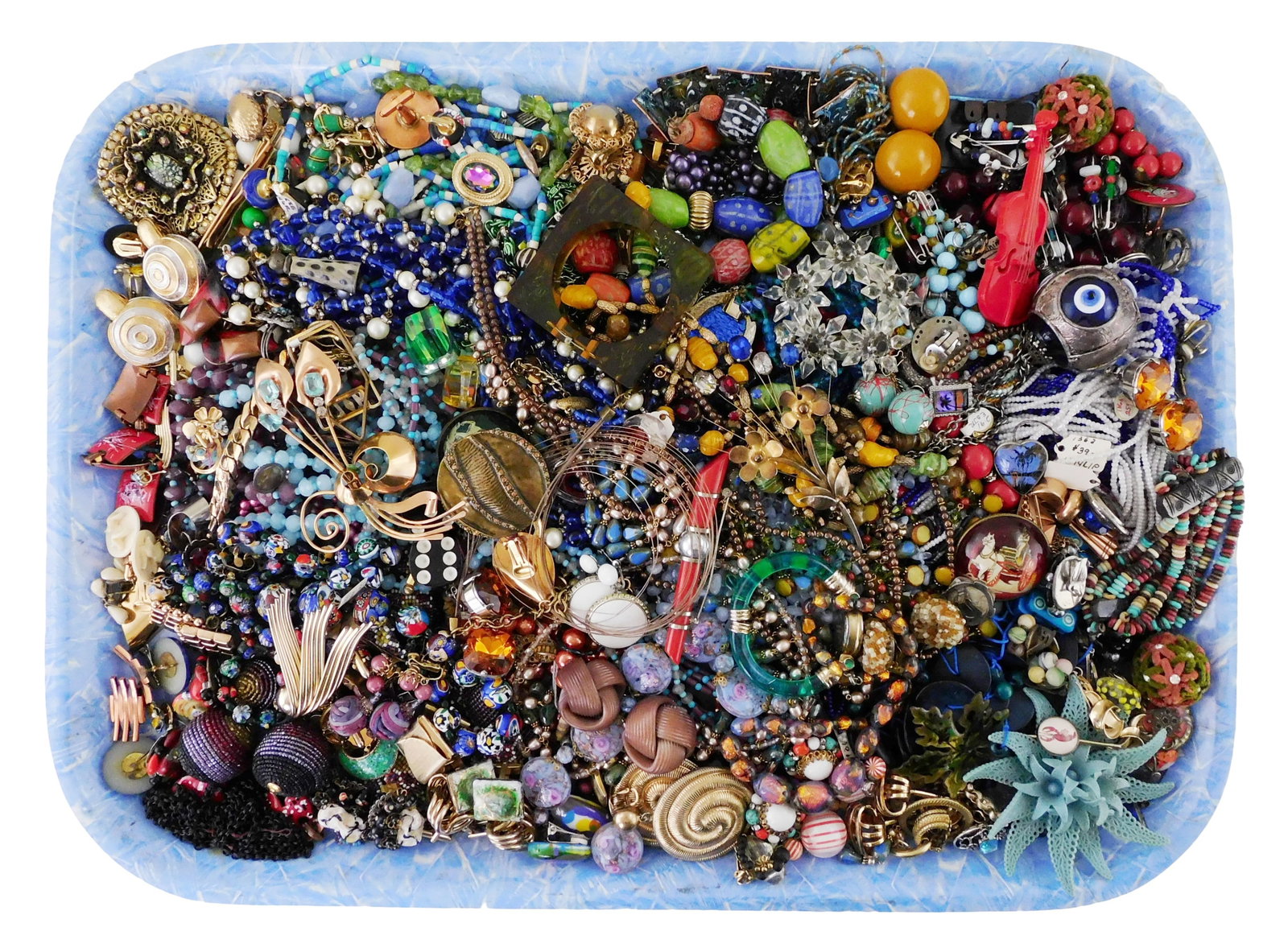 COSTUME JEWELRY: Trifari, Renoir, Marvella, Vendome, Ciner, Napier, Bartek, etc., 100+ pieces, many (1 of 4)