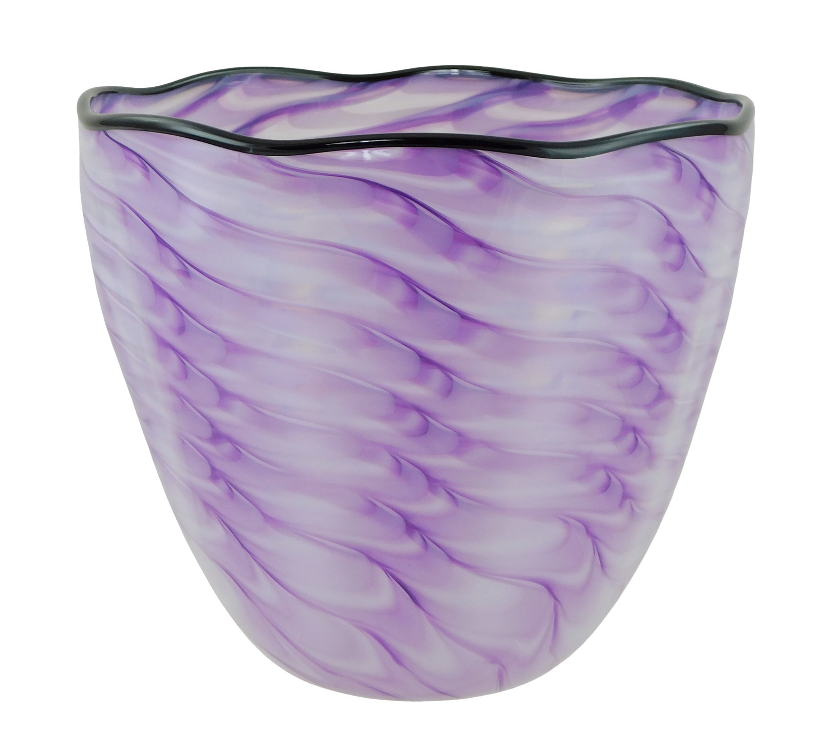 ART GLASS: Dehanna Jones (American, b. 1969) large art glass vase, 2009, Seattle, signed and dated (1 of 2)