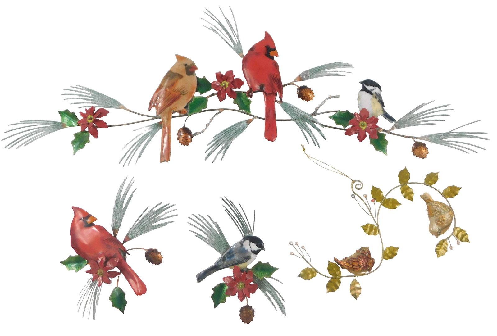 SCULPTURE: Bovano of Cheshire, three enamel and copper wall hangings and an ornament of similar (1 of 6)