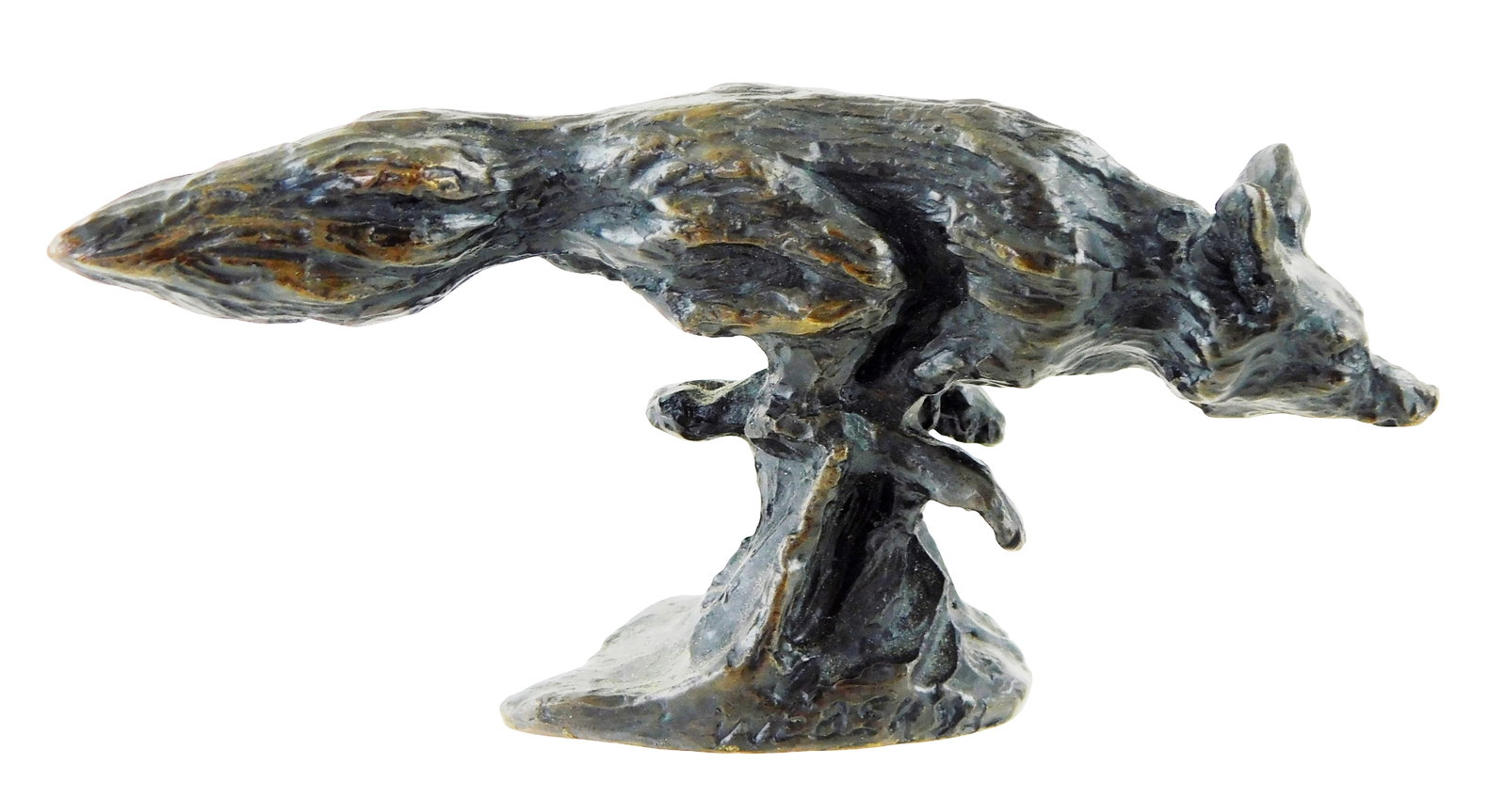 SCULPTURE: Harry Weber (American, b. 1942), "Running Fox", 1993, bronze, signed 'Weber' and dated (1 of 3)