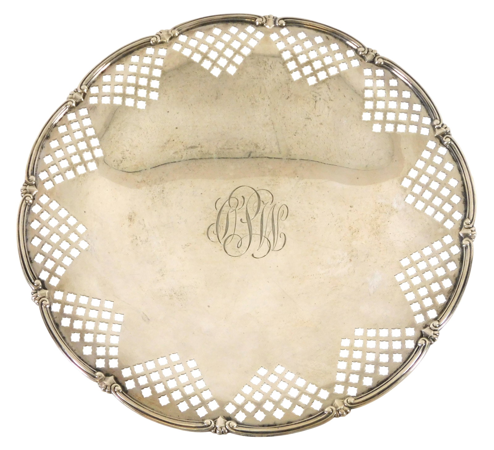 STERLING: Gorham sterling silver footed dish, late 19th-early 20th C., Rhode Island, #A5899, (1 of 2)