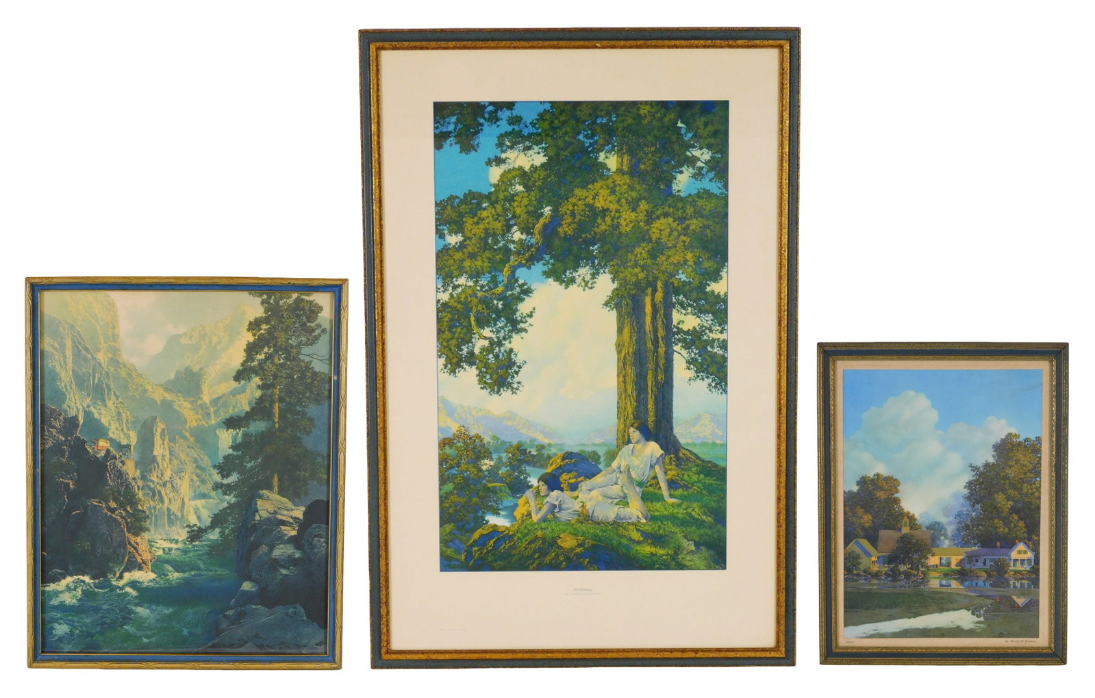 Maxfield Parrish (American, 1870-1966), three framed lithographic prints, including: “ (1 of 11)