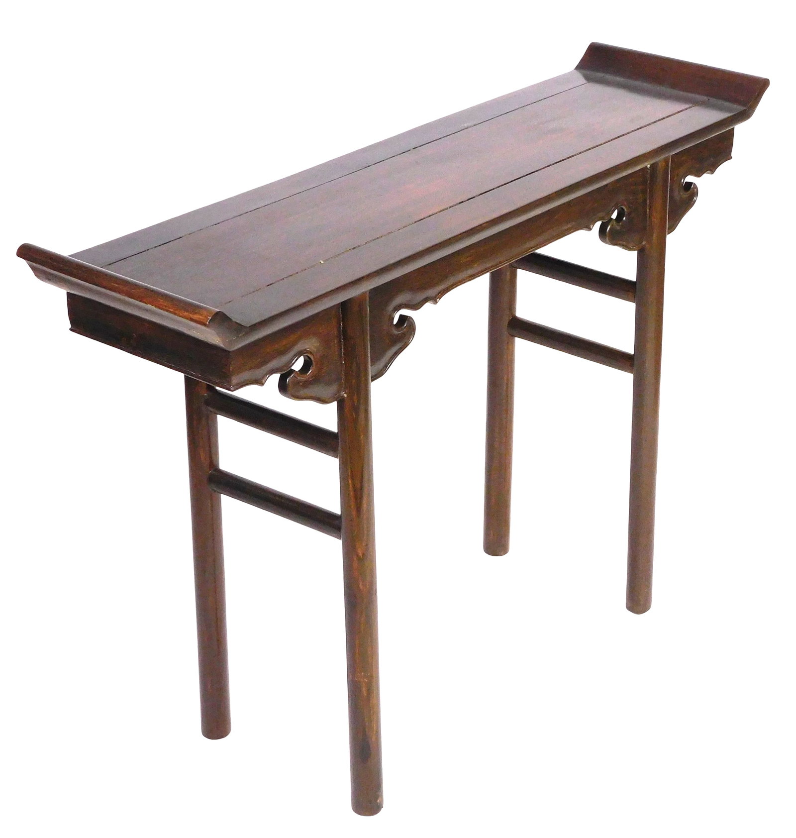 ASIAN: Chinese altar table, Republic period (1912 - 1949), dark stain on possibly a version of (1 of 3)