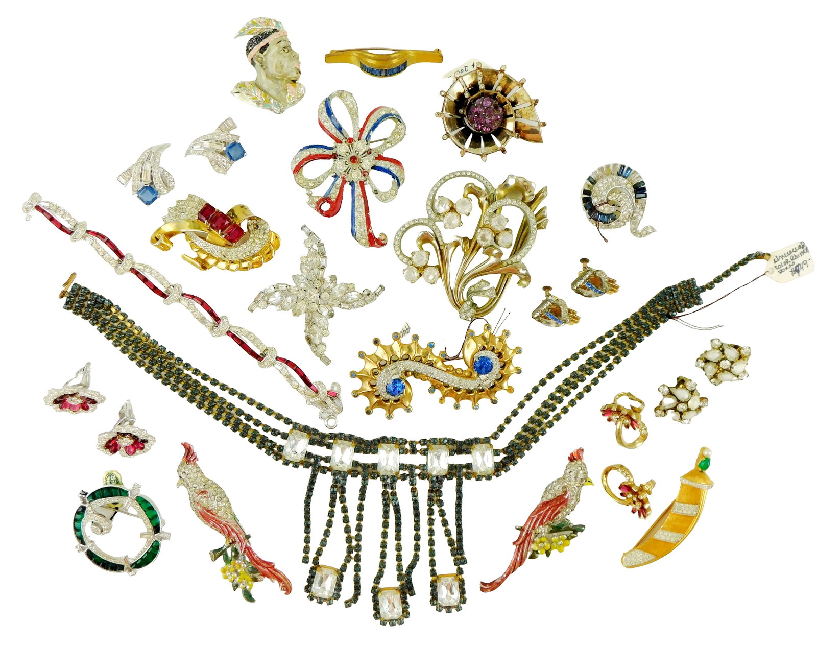 COSTUME JEWELRY: McClelland Barclay, Coro Craft, Joseph Mazer, Boucher, Kramer, Dorsons, etc., 20+ (1 of 5)