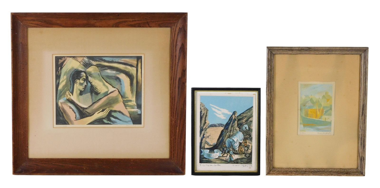Bernard Brussel-Smith (American, 1914-1989), three framed prints, including: “‘To Thine (1 of 10)