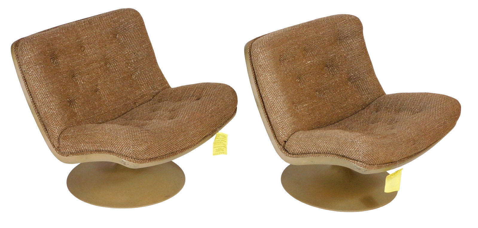 Geoffrey Harcourt (British, b. 1935) for Artifort swivel lounge chairs, model 504, industrial molded (1 of 5)