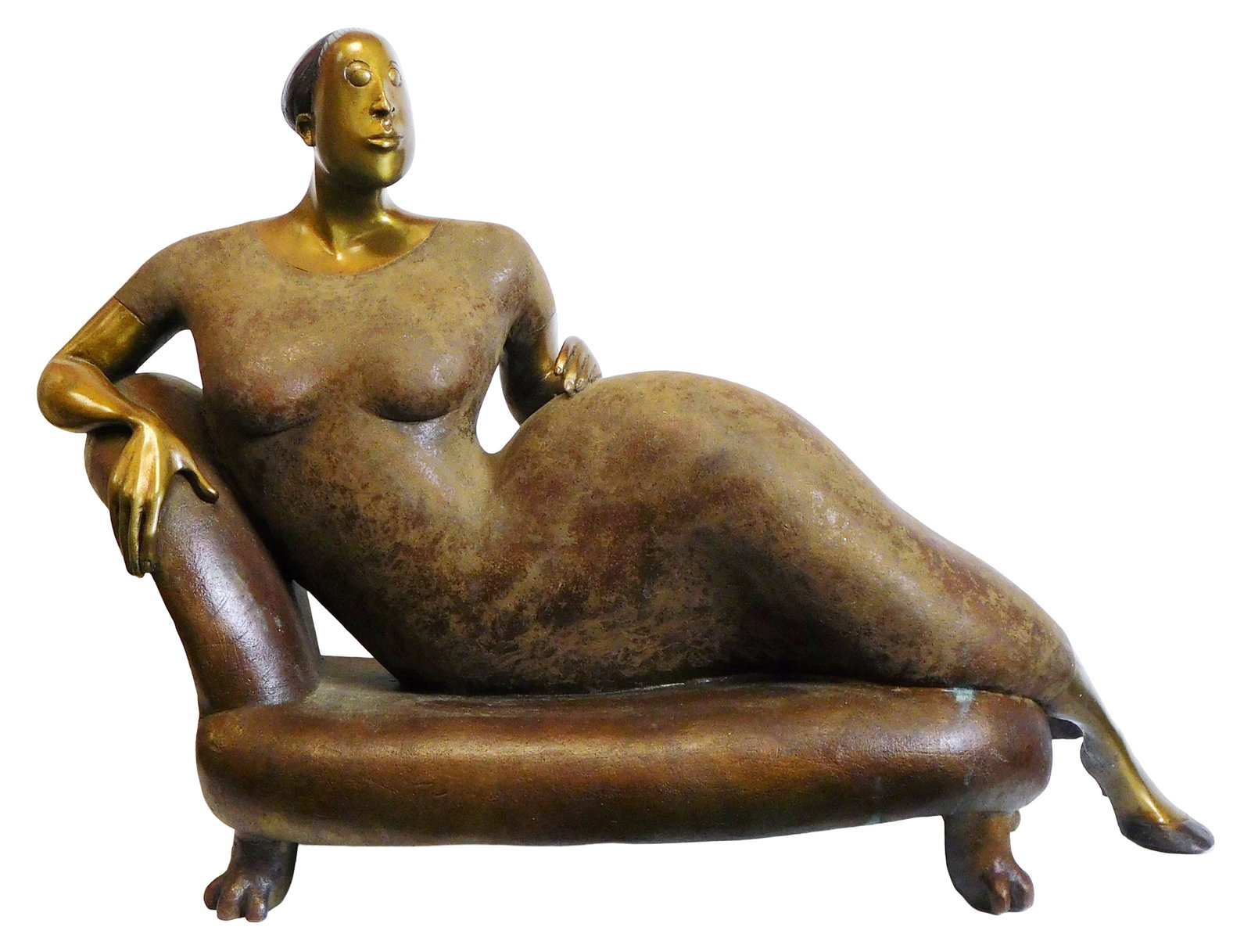 SCULPTURE: Hélène Labrie (Canada, b. 1956), "Madame Récamier Revisitée", 1997, (1 of 4)