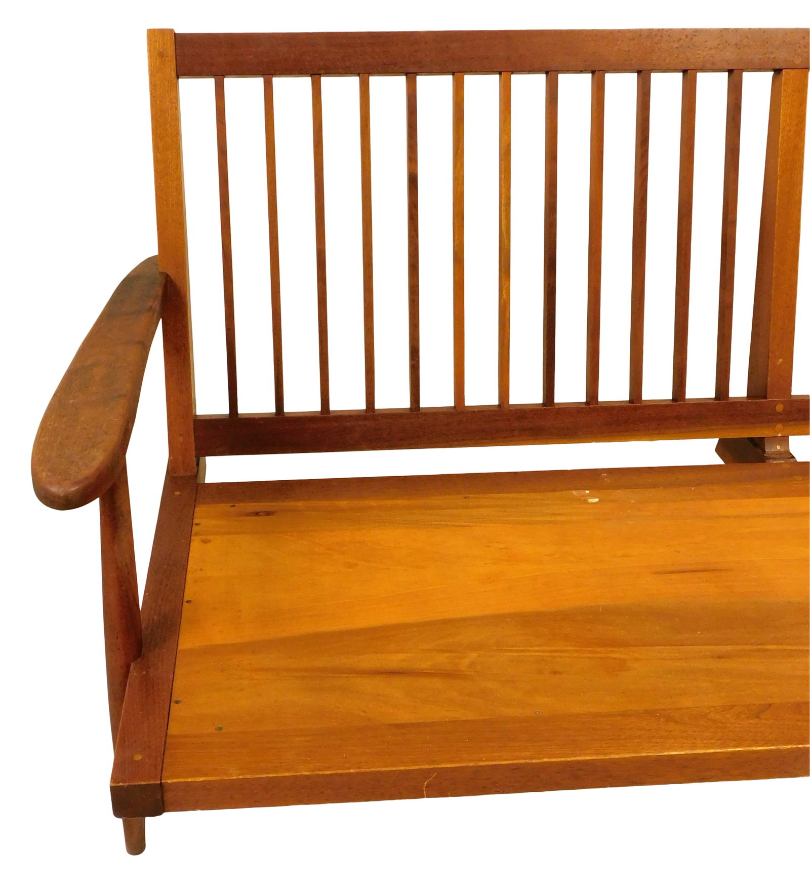 +George Nakashima (American, 1905-1990), "Settee with Arms", 1955, American black walnut, - 3