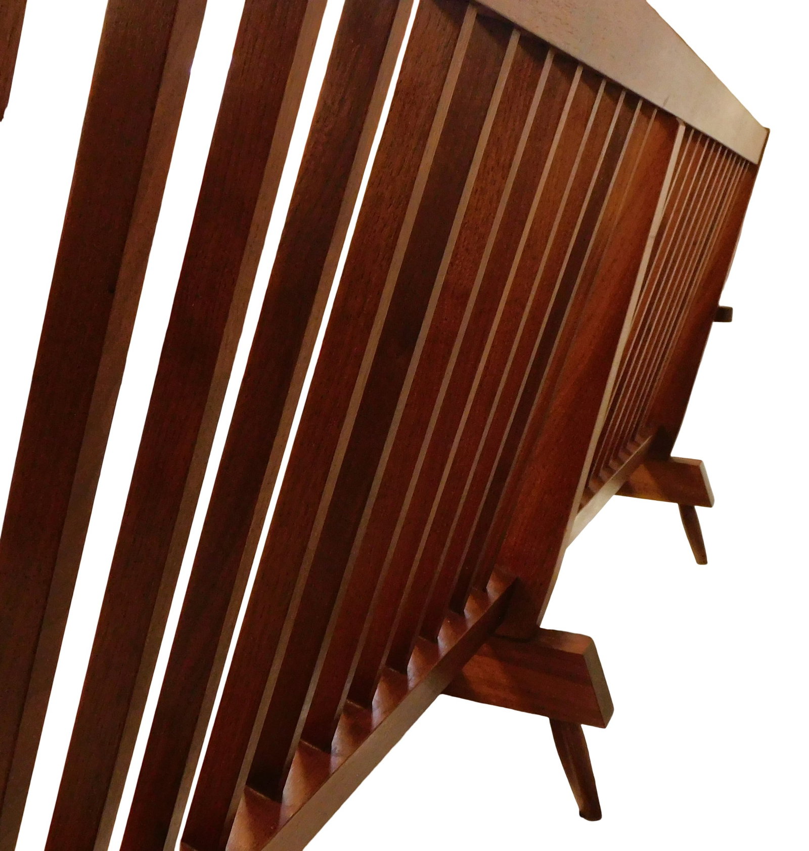 +George Nakashima (American, 1905-1990), "Settee with Arms", 1955, American black walnut, - 4