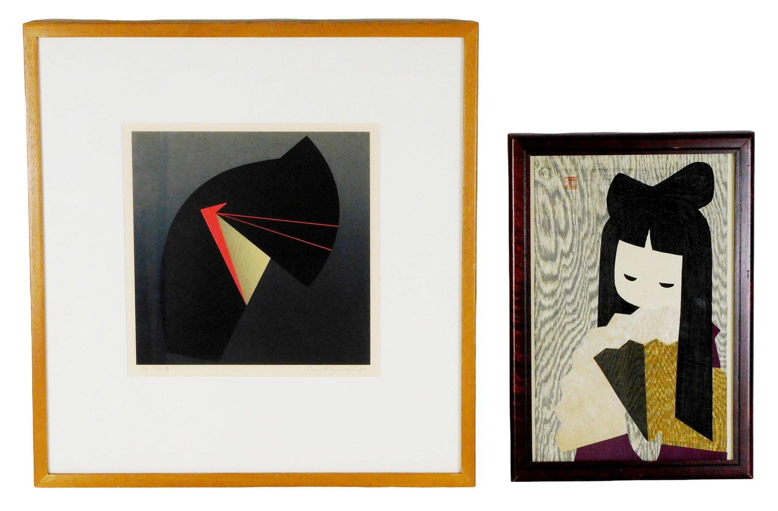 ASIAN: Kaoru Kawano, etc., two contemporary prints, including: Kaoru Kawano (Japanese, 1916-1965), (1 of 8)