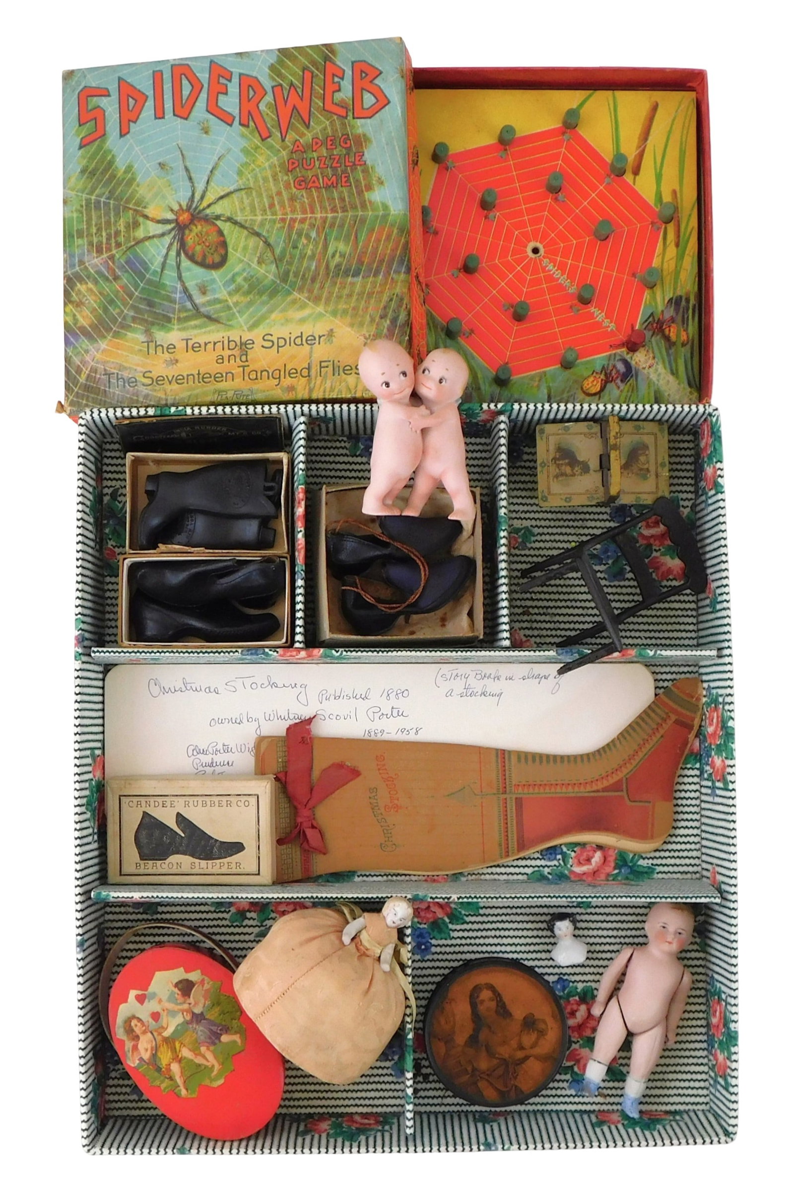 TOYS/ DOLLS: 19th- early 20th C. dolls and toys, thirteen pieces including: Victorian "Christmas (1 of 3)