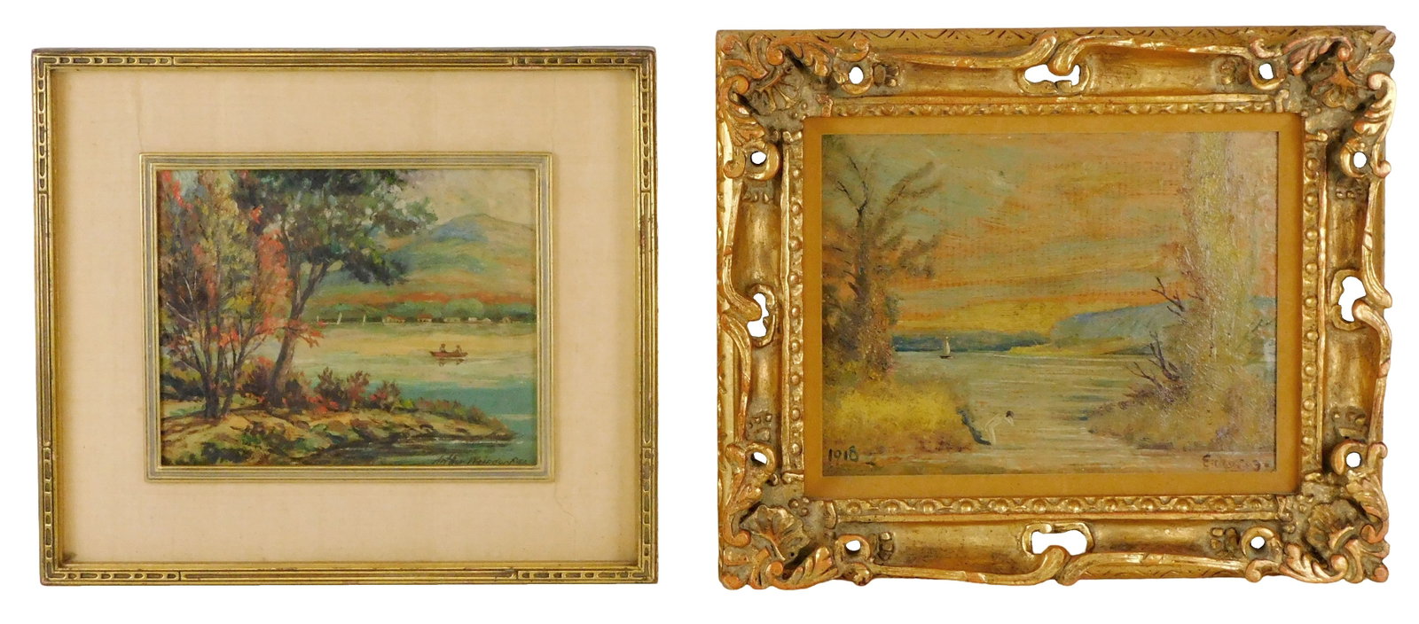 Arthur Weindorf, etc., two landscape works, including: Arthur Weindorf (American, 1885-1979), oil on (1 of 9)