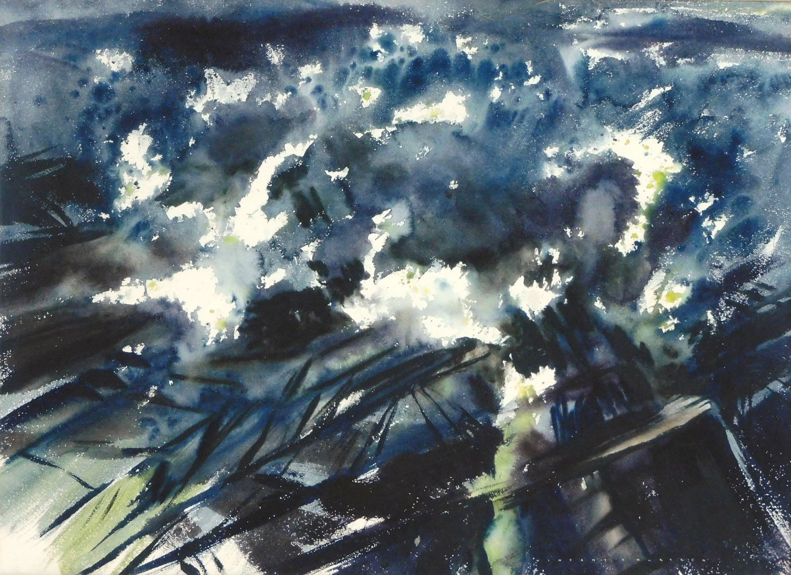Vincent A. Hartgen (American, 1914-2003), “Schoodic Dithyramb”, watercolor, abstract (1 of 6)