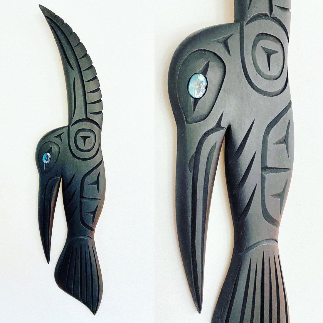 NORTHWEST COAST 21" Hummingbird Carving (1 of 1)
