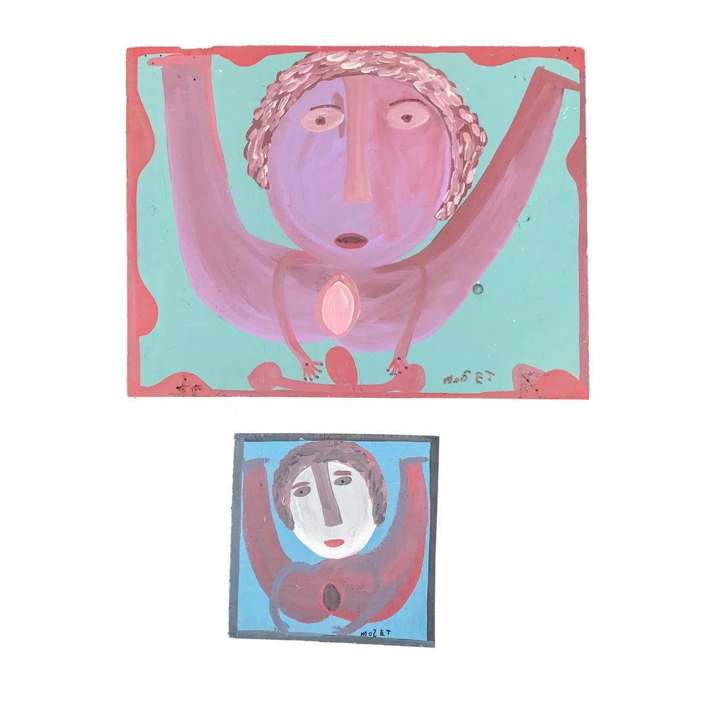 2 Mose Tolliver Paintings, Outsider Art (1 of 5)