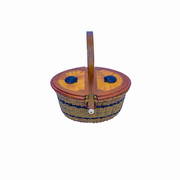 Oval Double Lidded Nantucket Basket (1 of 6)