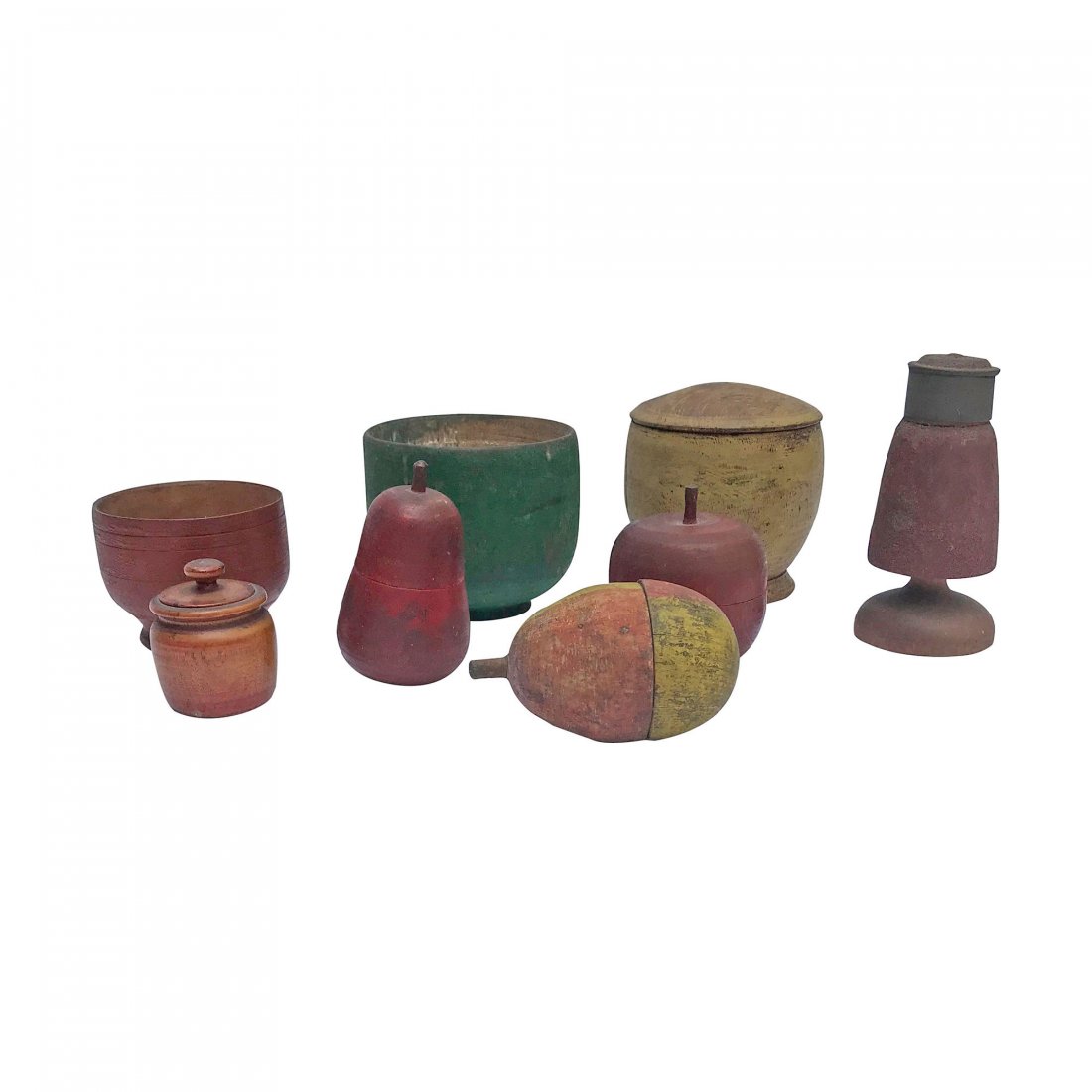 Collection of Painted Treenware (1 of 15)