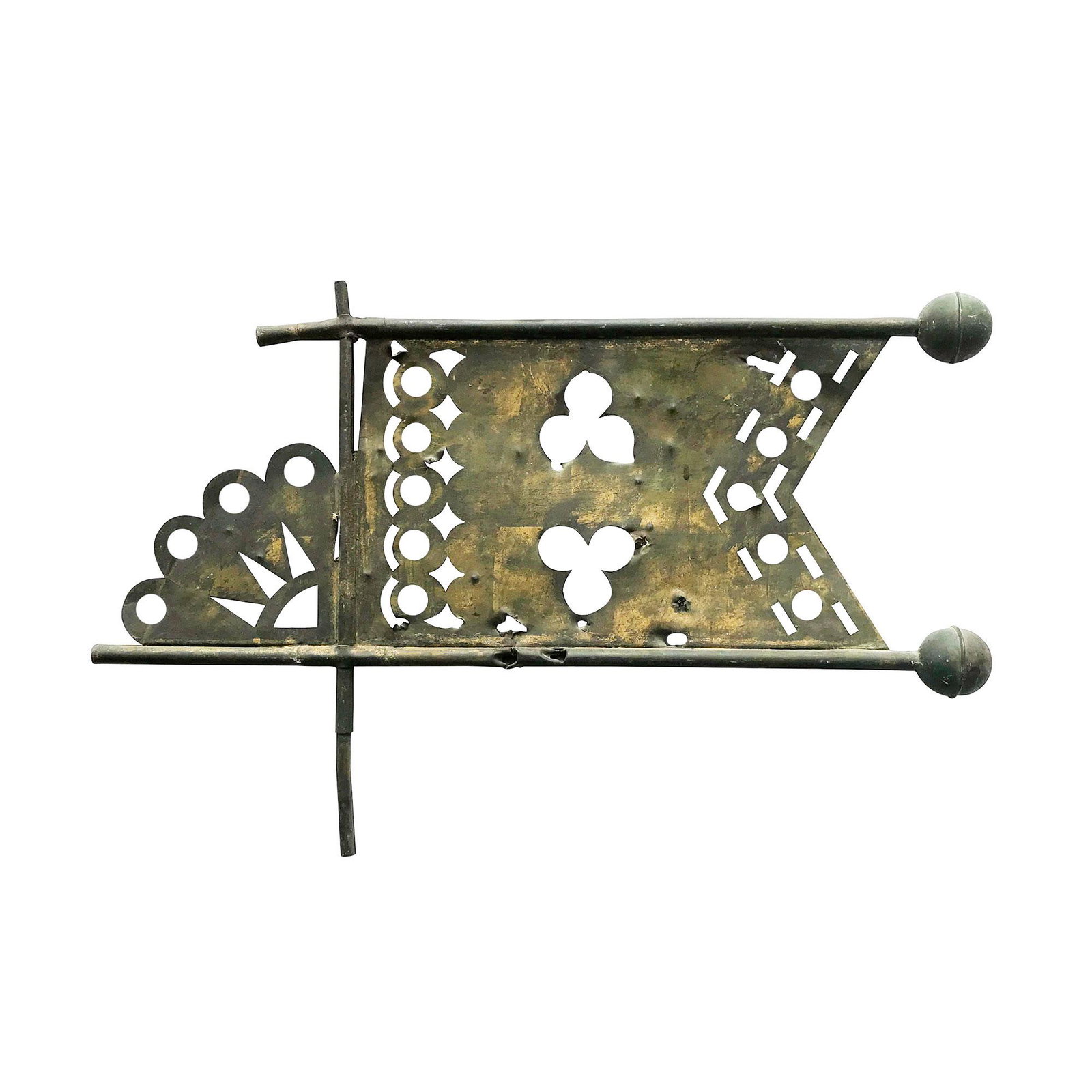 Molded Sheet Copper Bannerette Weathervane (1 of 4)