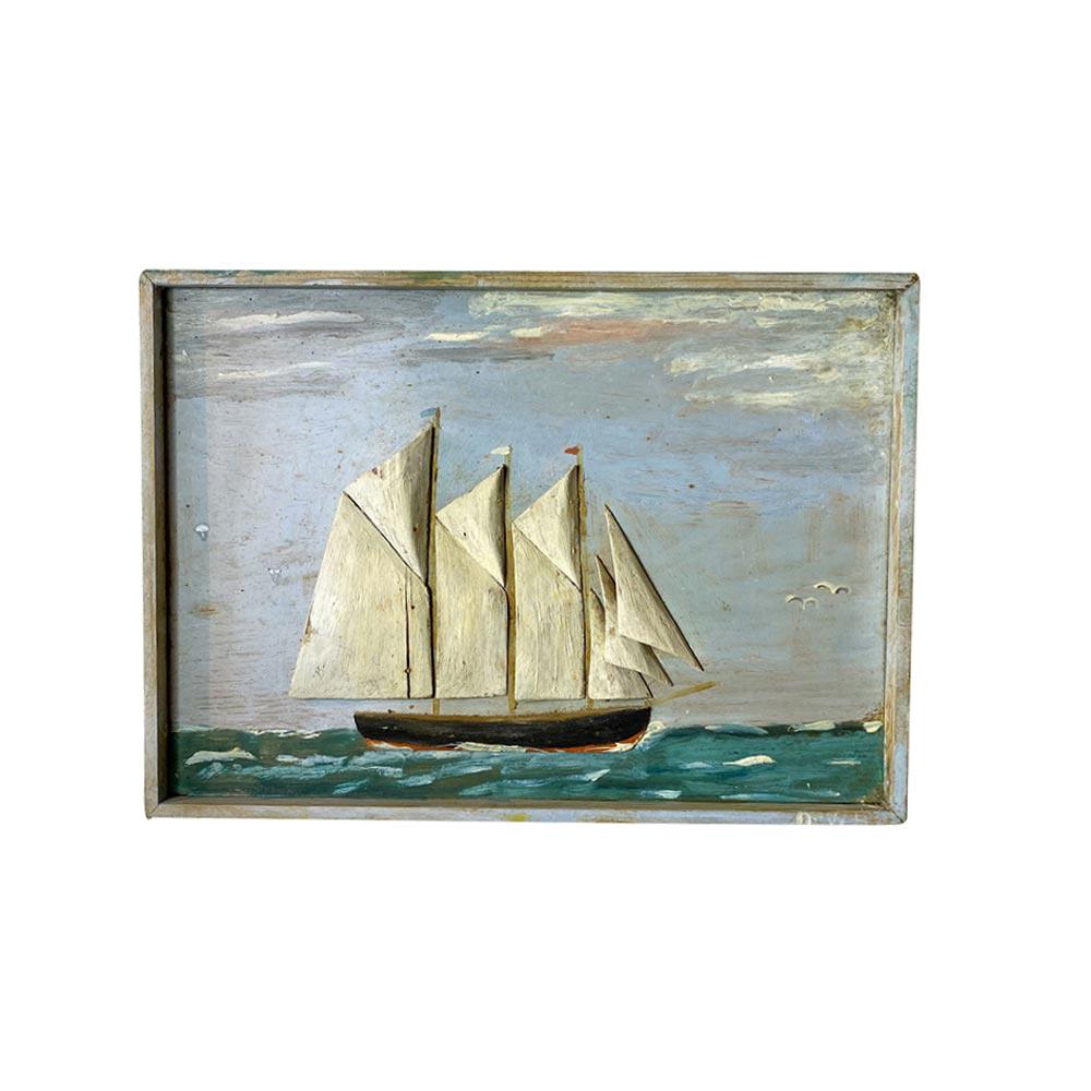 Folk Art Ship Diorama (1 of 4)