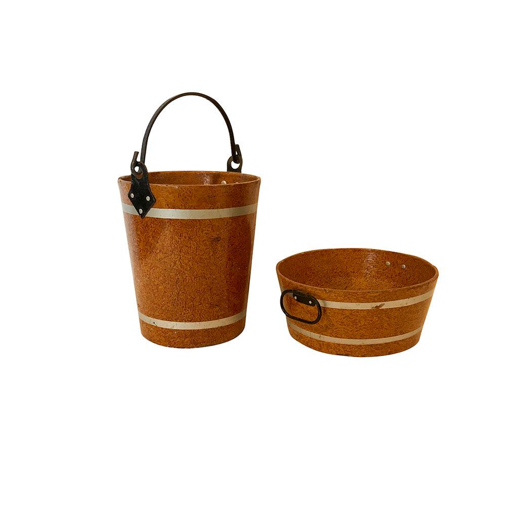 Two French Papier Mache Pails (1 of 7)